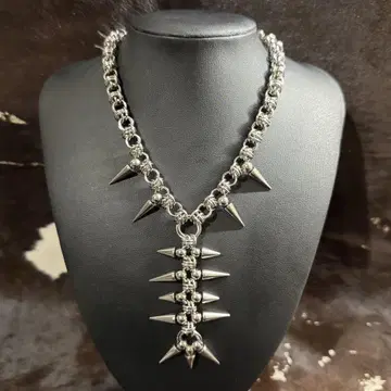 chainmail punk goth fairy grunge 가시 목걸이
