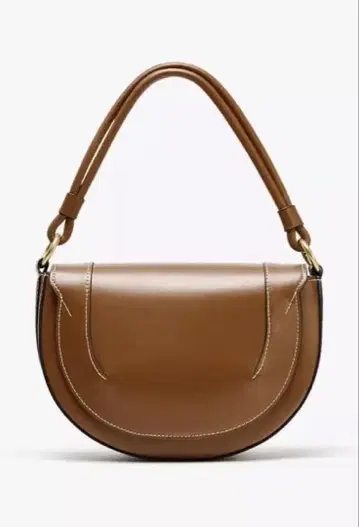 ZARA 자라 브라운 가죽 핸드백