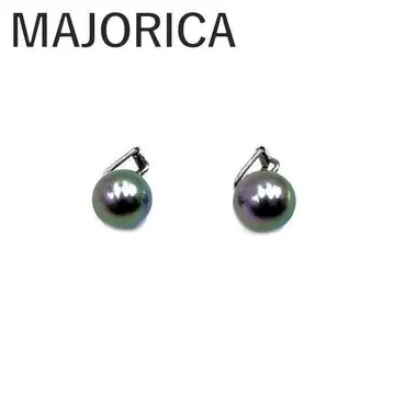 마조리카 MAJORICA 귀찌 그레이 펄 인조 진주