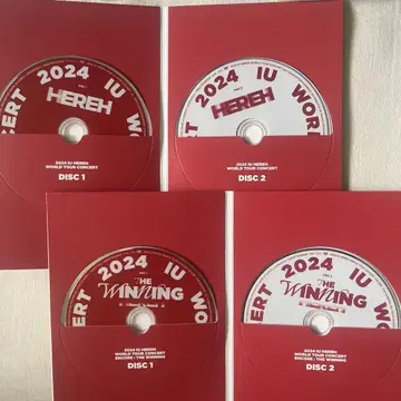 IU HEREH/THE WINNING 라이브 DVD 4장 새상품 디스크만