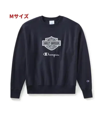 새상품 Champion Harley-Davidson 맨투맨 M 네이비