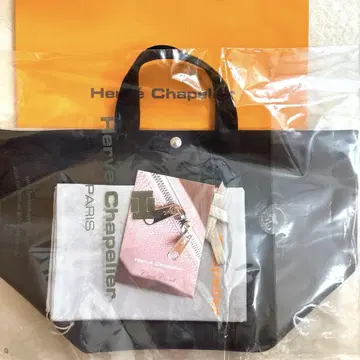 새상품급 에르베샤 펠리에 725GP 느와르 x 느와르 보트형 토트