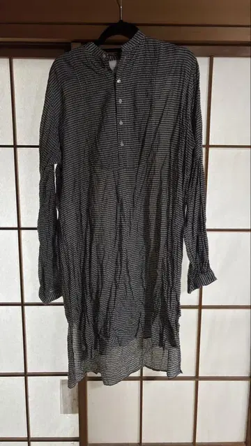 Veritecoeur 체크 튜닉 긴팔