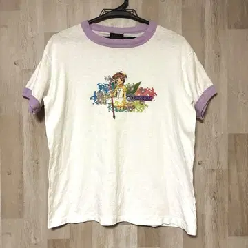 90s USA제 카드캡터 사쿠라 링거 티셔츠 애니메이션 티