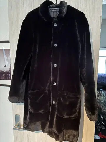 Black by Vanquish 다크 브라운 플리스 자켓 S 사이즈