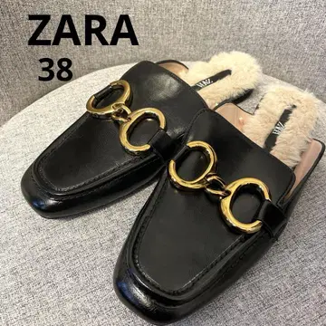 ZARA 로퍼 슬립온 블랙 38