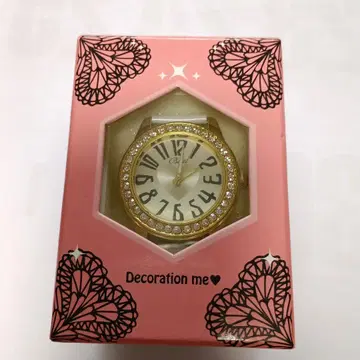 Decoration me 골드 시계