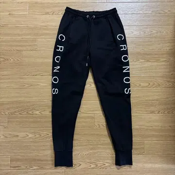 CRONOS 블랙 조거 팬츠