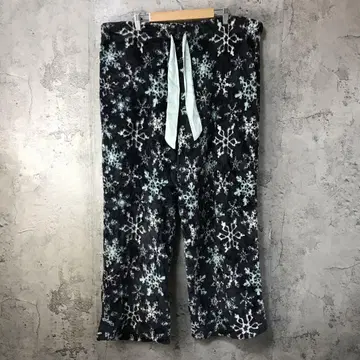 Y6059 구제 의류 패턴 팬츠 파자마 팬츠 블랙 90s Y2K