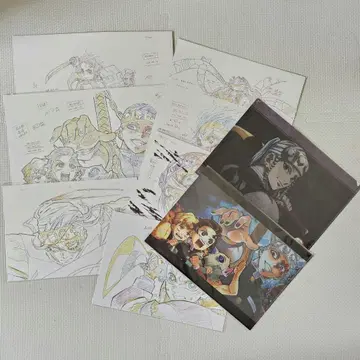 귀멸의 칼날 유곽편 특전 원화 클리어 파일 카마도 탄지로 우즈이 텐겐