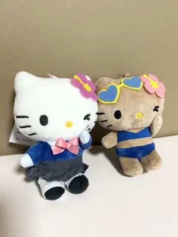갸루 키티 일광화상 키티 키링 세트