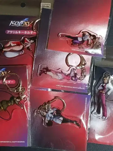 KOF 아크릴 키링 6종 묶음 판매