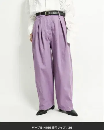 cityshop tack cotton 팬츠 퍼플 38