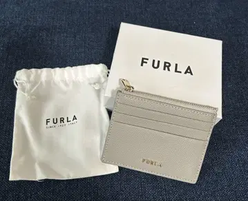 FURLA 그레이 가죽 카드 케이스