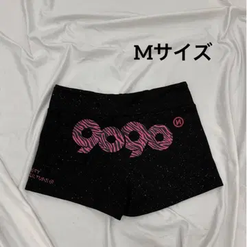 9090 girl 90 로고 글리터 마이크로 쇼츠