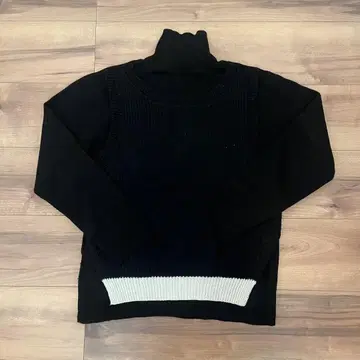 soduk 2020FW 터틀 니트 베스트 블랙 스도크