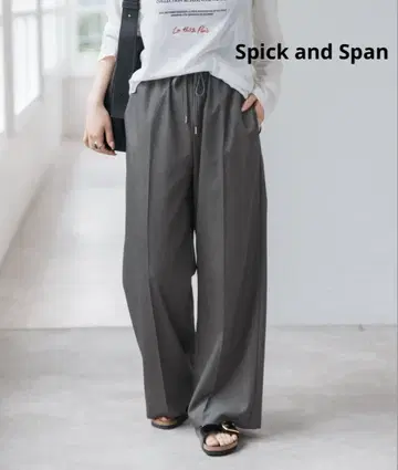 Spick and Span P/W 이지 슬랙스 팬츠 그레이