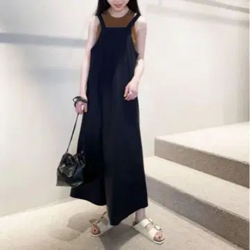 투모로우랜드 에디션 폴리에스테르 살로펫 원피스