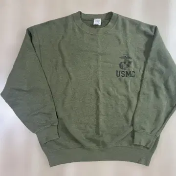 USMC 로고 올리브 그린 M 트레이닝복