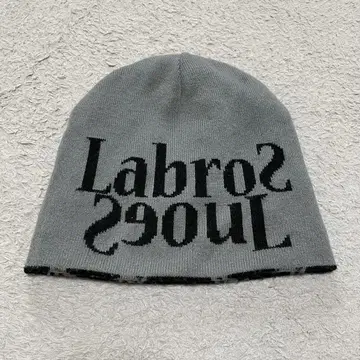 labros seoul 니트 모자 비니 리버서블 Y2K 그런지
