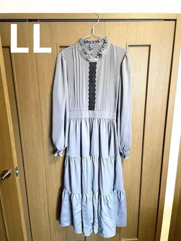 시마무라 x 아오키 미사코 원피스 LL 그레이 시마미사