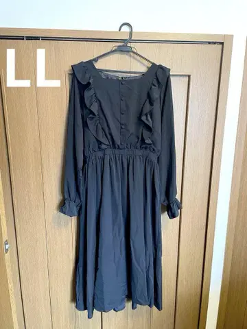 시마무라 x 아오키 미사코 원피스 LL 블랙 시마미사