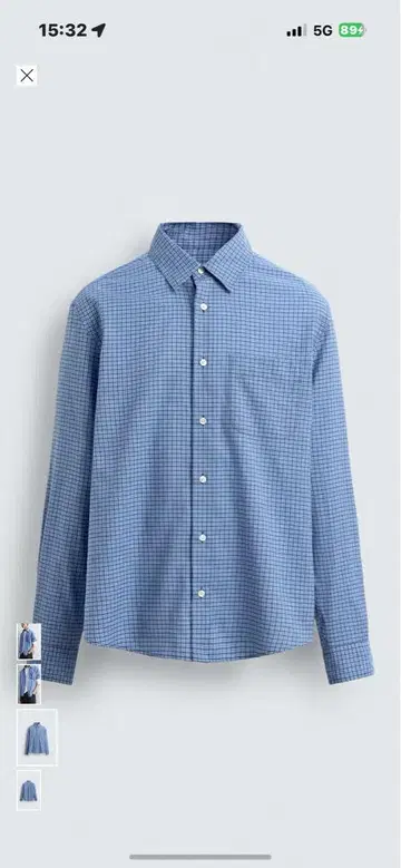 ZARA 체크 셔츠