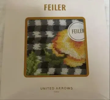 FEILER 복숭아 체크 손수건 UNITED ARROWS