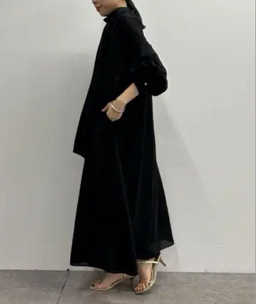 택 포함 새상품 Loungedress 라운지 드레스 보타이 원피스