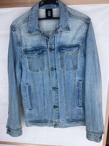 H&M 데님 자켓 M 사이즈 라이트 블루