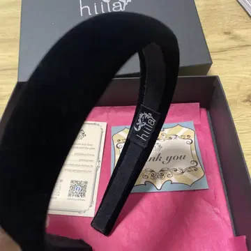 hiila 벨벳 블랙 헤어밴드