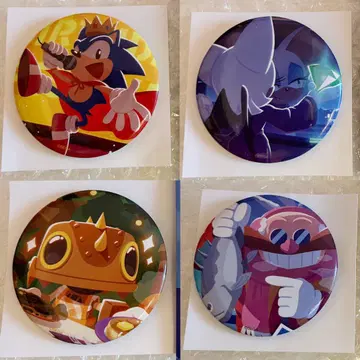 소닉피크토 sonicpict 캔뱃지 4세트