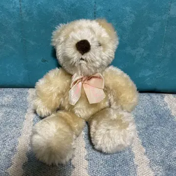 shinada 시나다 곰 라메 핑크 리본 봉제 인형