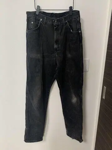 Wrangler 블랙 스트레이트 데님