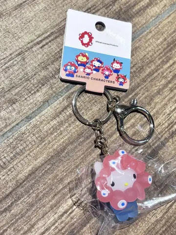 산리오 미야쿠미야쿠 클리어 키링 헬로키티 2