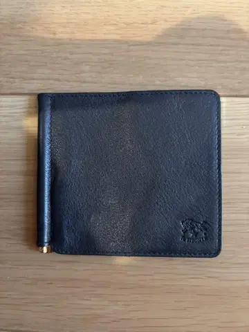 IL BISONTE 이단 접이식 머니클립 네이비