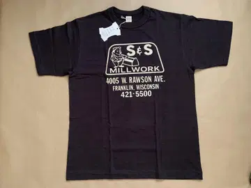 새상품 웨어하우스 4601 S &S 셔츠 XL BLACK 흑먹색