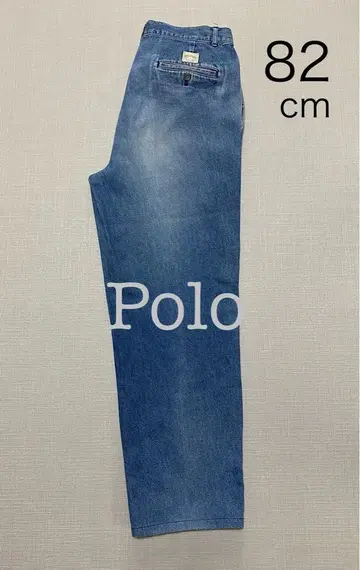 Polo 스트레이트 데님 와이드 82 cm 라이트 블루