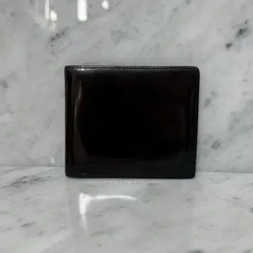 던힐 dunhill 접이식 지갑 브라운 에나멜 천연 가죽 지갑