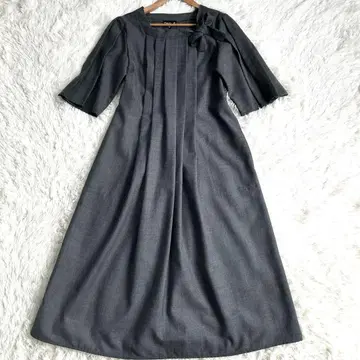 [ 새상품급 ] 에네스베 원피스 UBA7 ROBE 플리츠 디자인 그레이