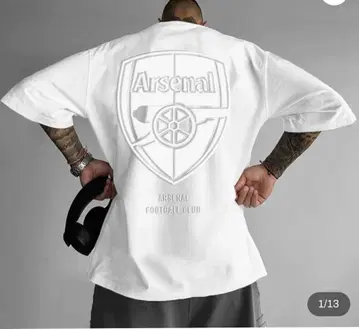 아스날 T셔츠 S 화이트