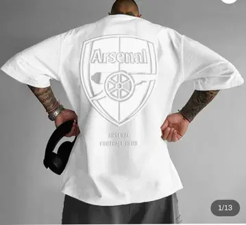 아스날 T셔츠 S 화이트