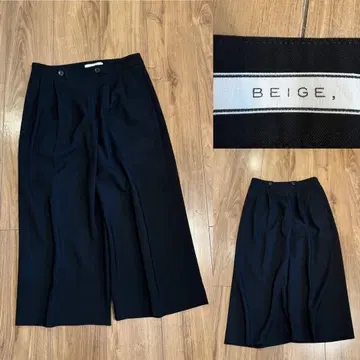 BEIGE, 베이지 조젯 와이드 팬츠 드레이프감 팬츠 M