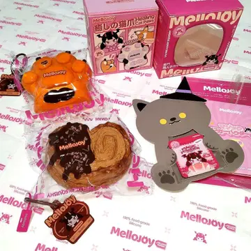mellojoy 스퀴즈 파르미에의 초코 & 힐링 고양이 발톱 캐러멜 세트