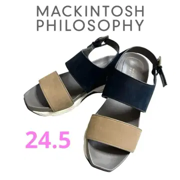 세일! 새상품급 MACKINTOSH PHILOSOPHY 샌들 콤비 24