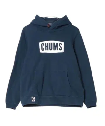 CHUMS 스웨트 후드티 참스 로고 풀오버 후드티 네이비 L