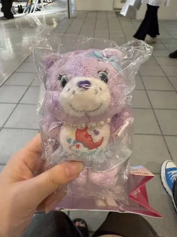 ILLIT 케어베어 콜라보 소프트 키체인 모카