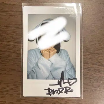 후쿠야마 리노 친필 사인 폴라로이드