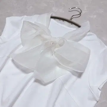 택 포함 새상품 SWINGLE 일본제 이소재 보타이 티셔츠 프렌치 슬리브