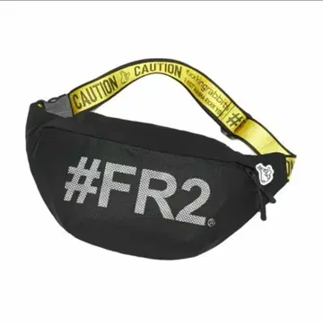 [ 미사용 새상품 ] FR2 힙색 메쉬 로고 토끼 자수